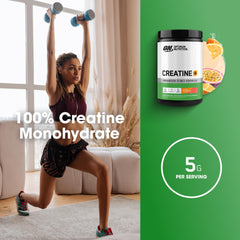 Optimum Nutrition Creatine Monohydrate Plus orange passionfruit nutrition facts panel