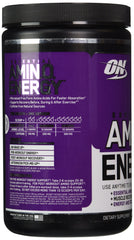 Optimum Nutrition Essential Amino Energy Concord Grape scoop, ready to mix for hydration and focus.