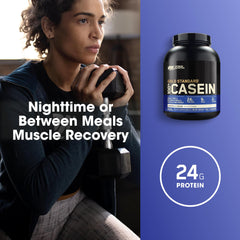 Optimum Nutrition Gold Standard Casein label closeup highlighting minerals