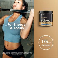 Optimum Nutrition pre-workout label shows creatine and beta-alanine for endurance