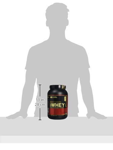 Label and nutrition panel of Gold Standard 100% Whey Extreme Milk Chocolate container.