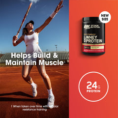 Optimum Nutrition Gold Standard whey bottle highlights post-workout recovery potential