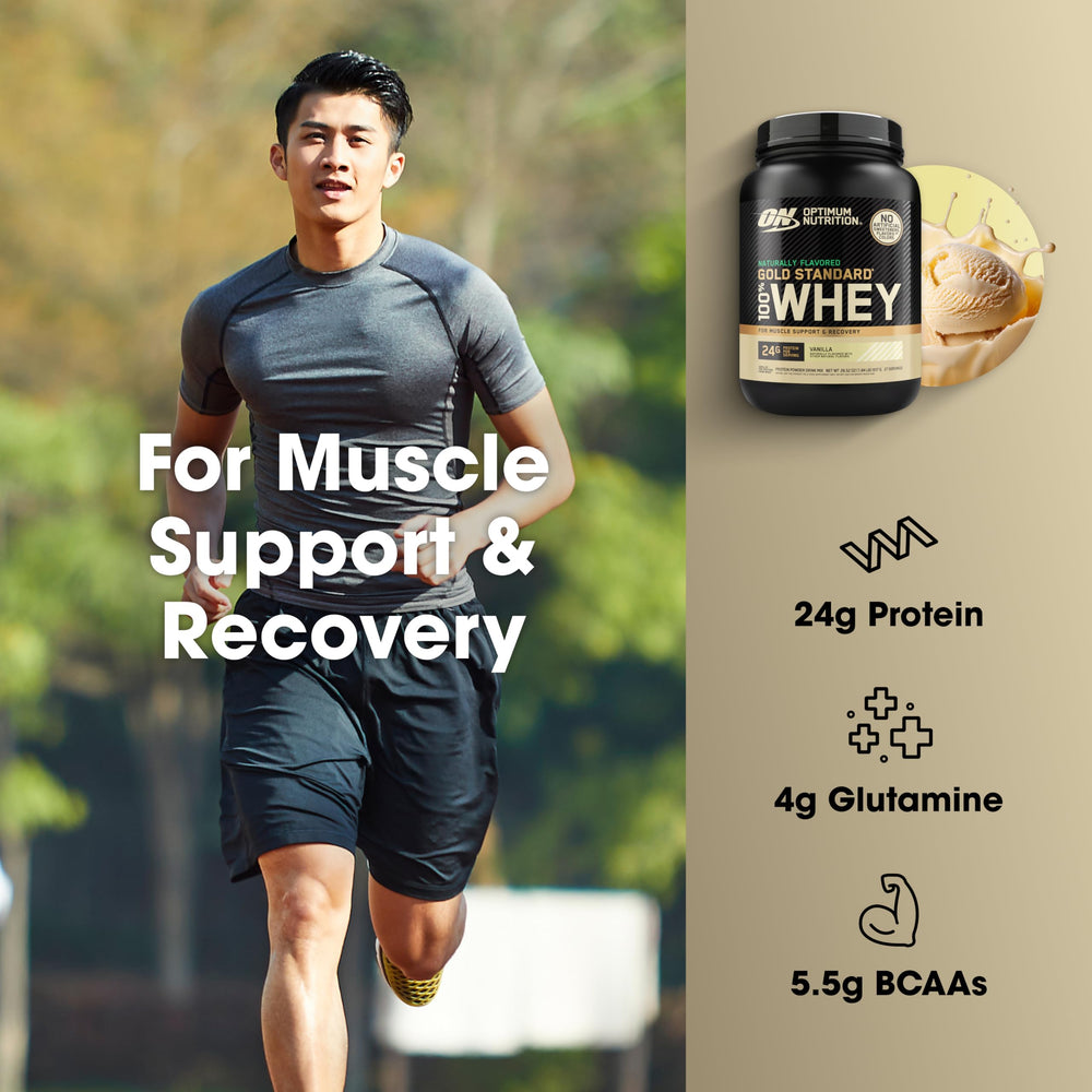 Optimum Nutrition Gold Standard vanilla serving size helps track intake