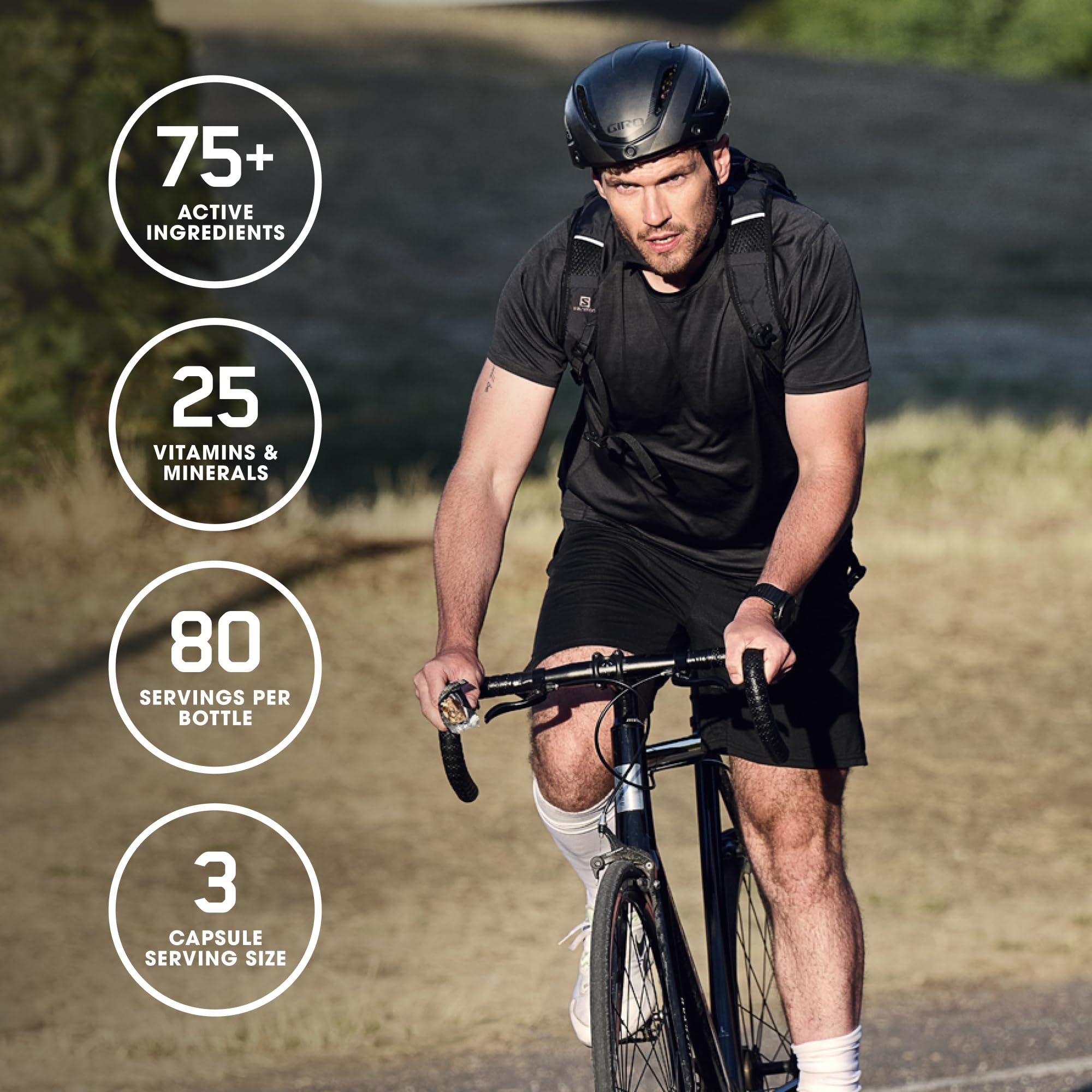 Opti-Men amino acids panel indicating 1 g of free form amino acids for support