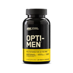 Optimum Nutrition Opti-Men bottle front showing daily multivitamin for active men