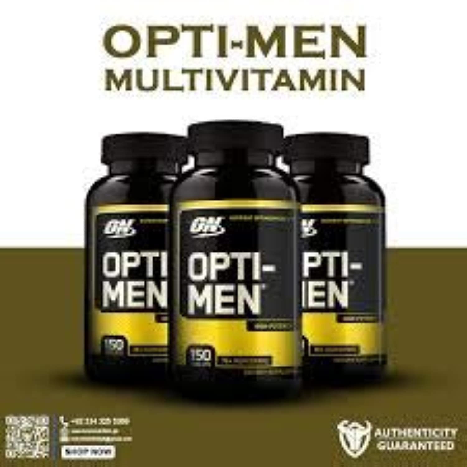 Optimum Nutrition Opti-Men packaging box highlighting vitamin D reformulation.