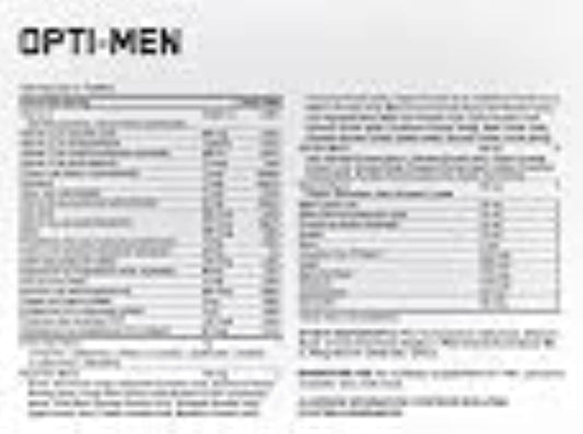 Optimum Nutrition Opti-Men tablets close-up, easy-to-swallow capsules.