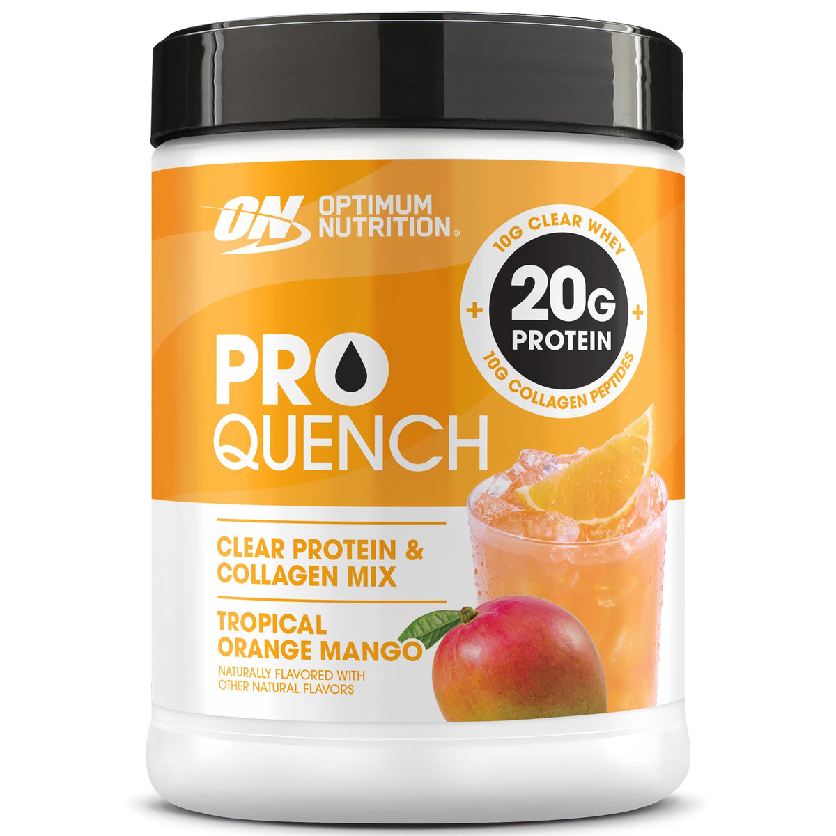 Optimum Nutrition Pro Quench label showing 3-in-1 formula and flavor