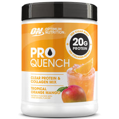 Optimum Nutrition Pro Quench label showing 3-in-1 formula and flavor