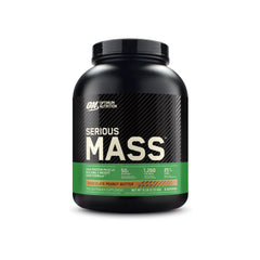 Optimum Nutrition Serious Mass bottle in chocolate peanut butter for weight gain support