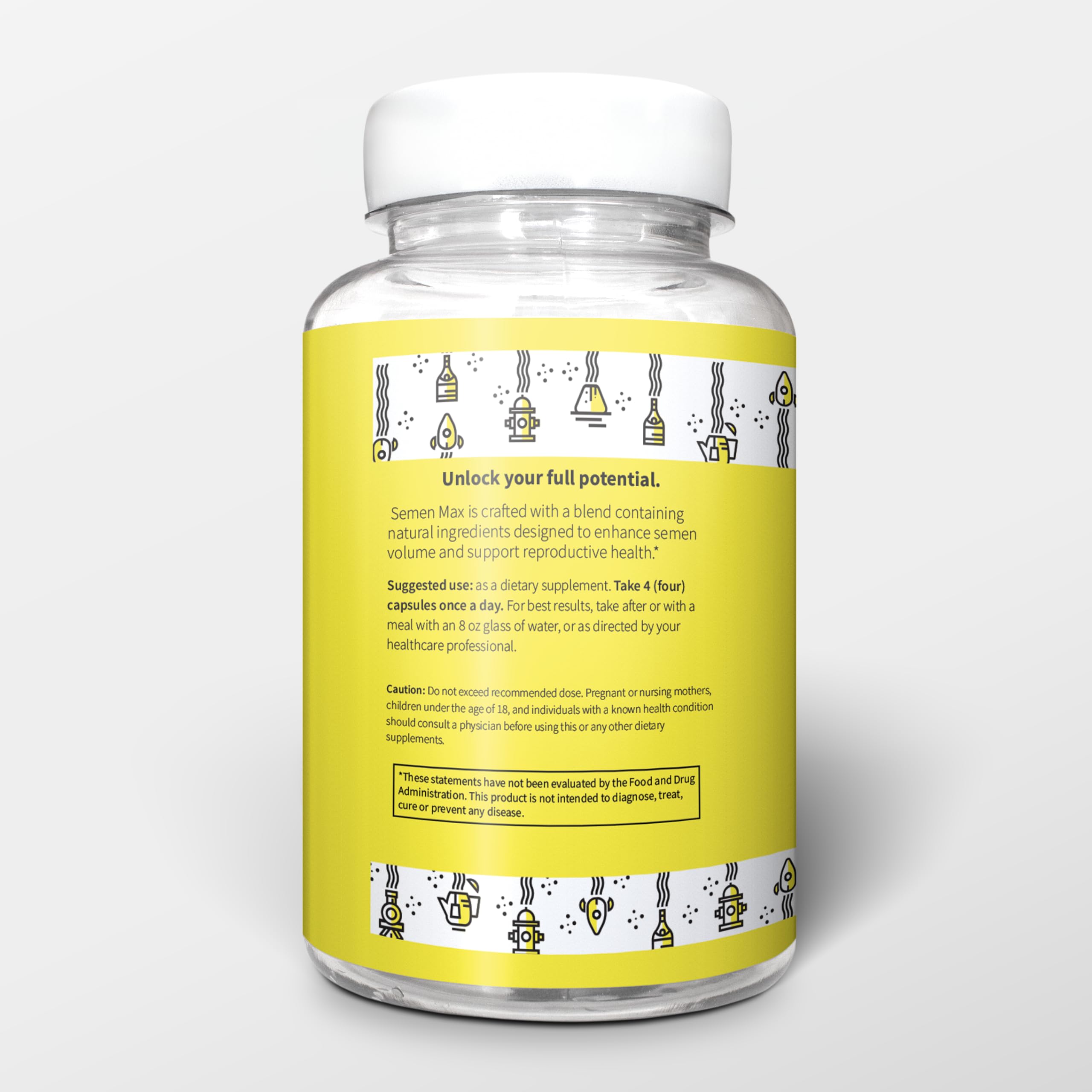 Optimum Research Labs Semen Max ingredients close-up emphasizes vegan, clean formula