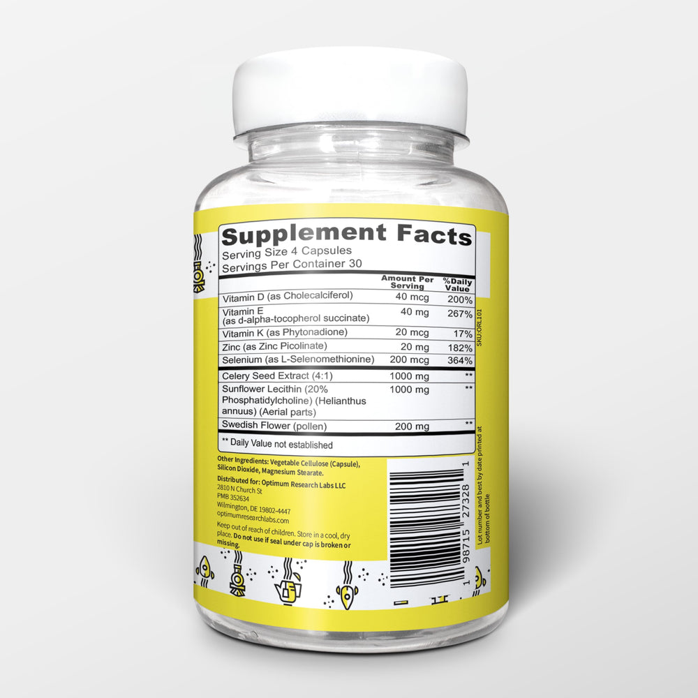 Optimum Research Labs Semen Max packaging shows label and safe daily use