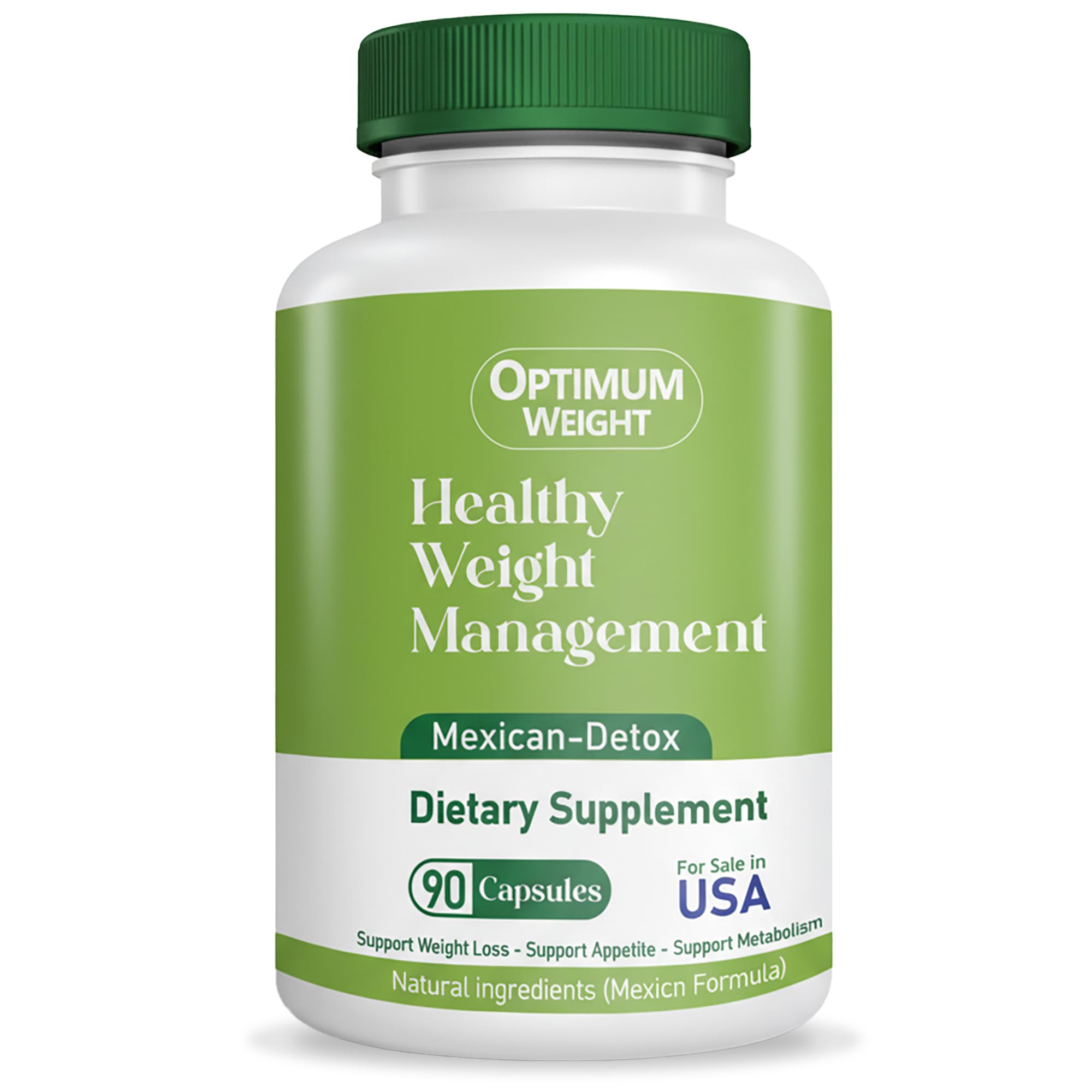 Optimum Weight 90-day gut cleanse bottle promotes gentle digestive balance.