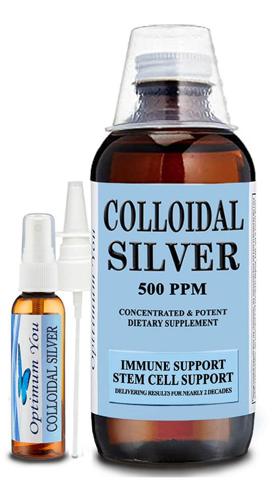 Optimum You Colloidal Silver 32oz bottle for daily home use