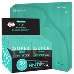 Optipak anti fog cloth for glasses delivers streak-free cleaning and fog prevention on lenses