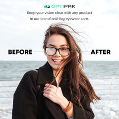 OPTIPAK anti fog wipes for swim goggles prevent condensation during workouts.