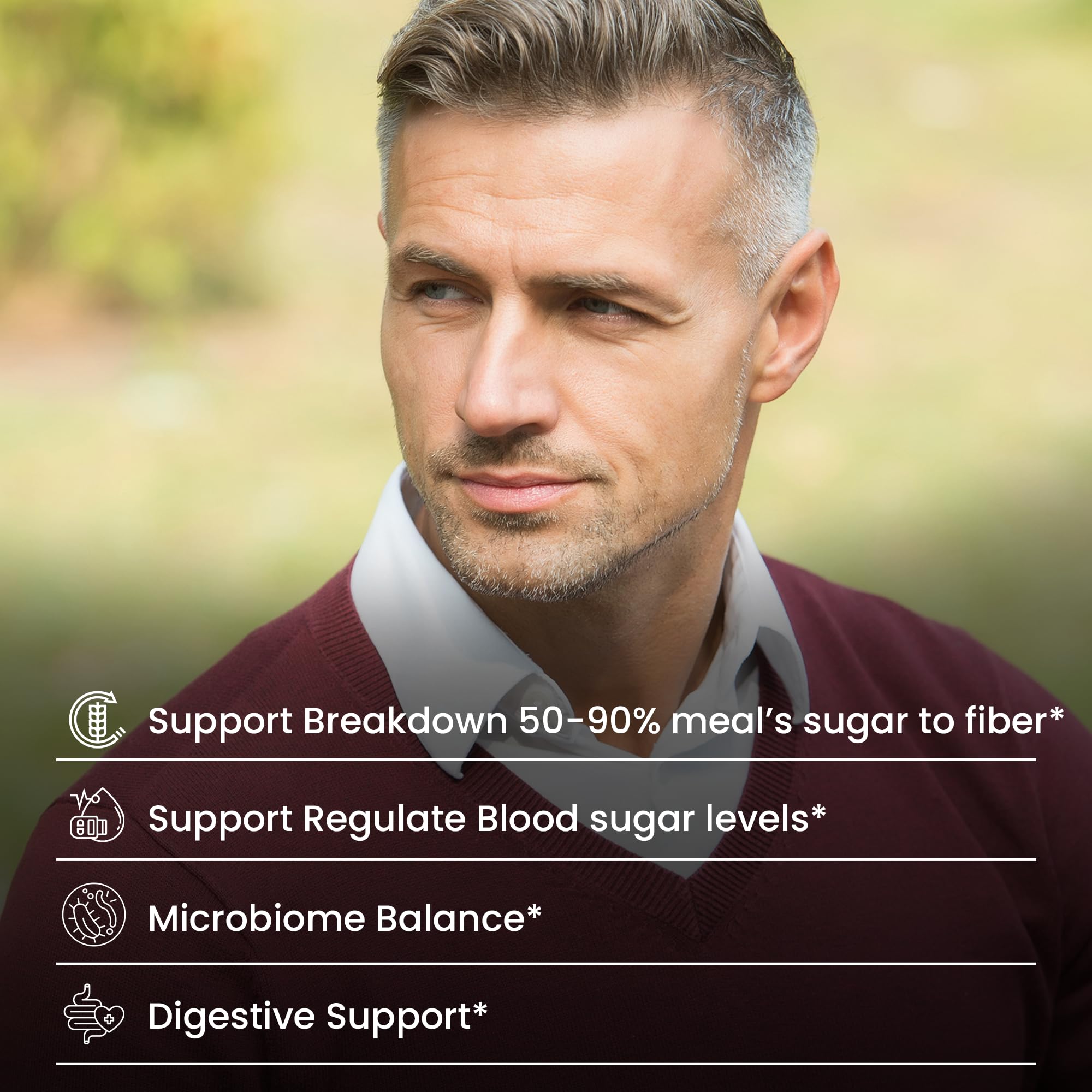 OPTIVIDA Sugr-2-Fibr capsules close-up highlighting vegan capsules for daily use
