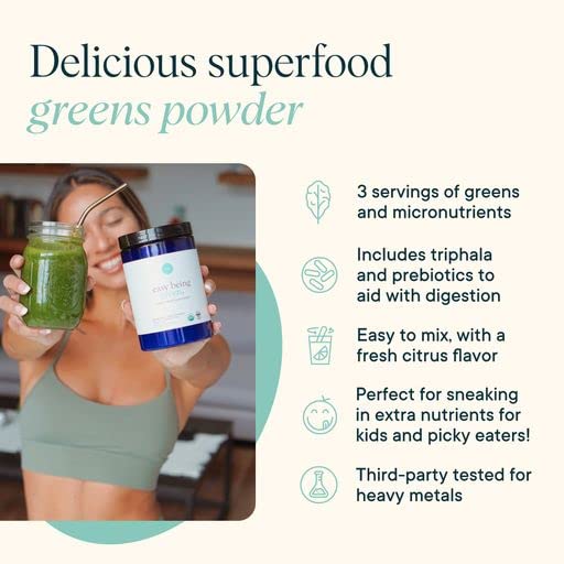 Greens powder stirred into dip for dinner