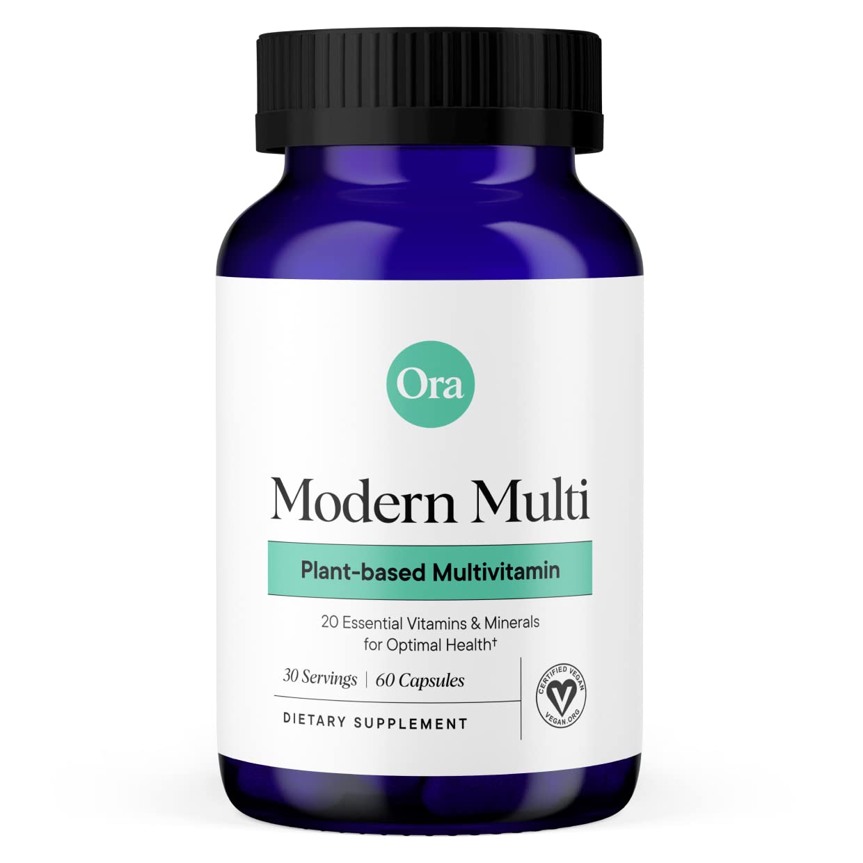 Ora Organic Modern Multi bottle front view for daily wellness support.
