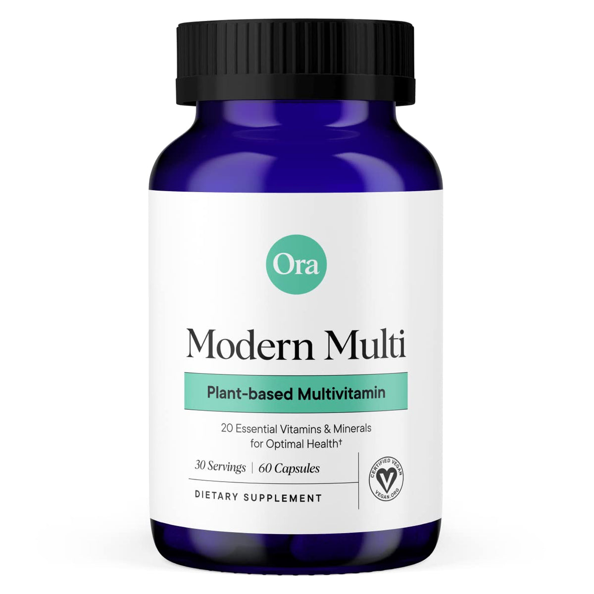 Ora Organic Modern Multi bottle front view for daily wellness support.