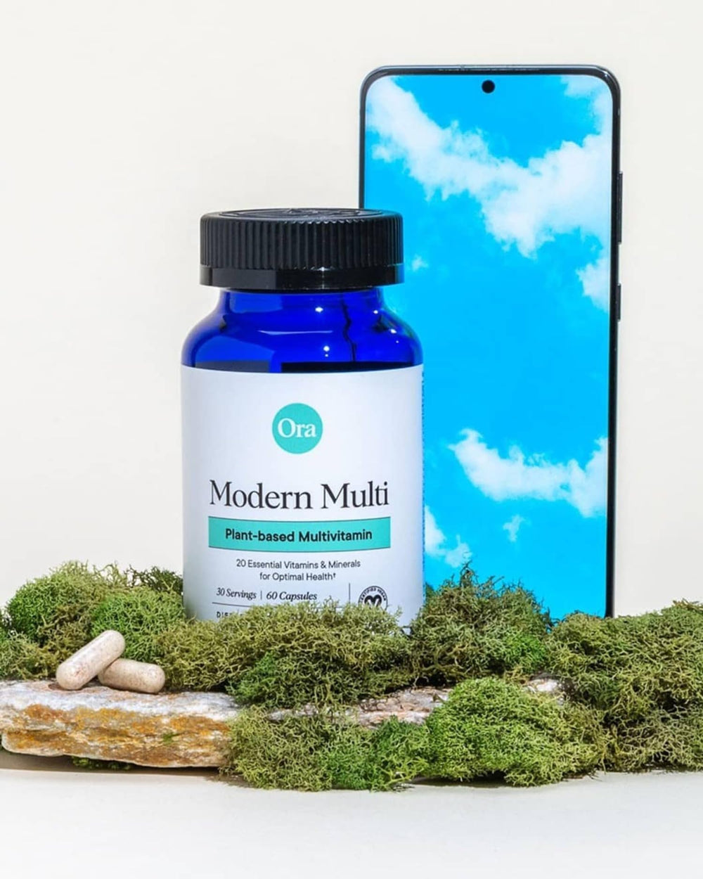 Ora Organic Modern Multi third-party testing seal for product transparency.
