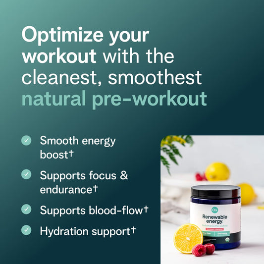 Ora Organic pre-workout scoop for precise, convenient servings