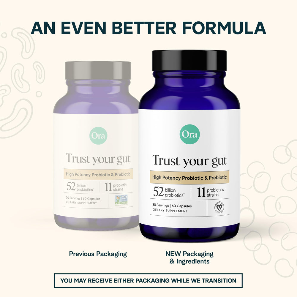Ora Organic Probiotics third‑party testing seal reinforcing purity and safety