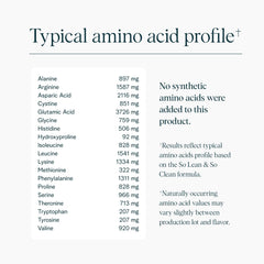 Close-up of Ora Organic vanilla protein ingredients