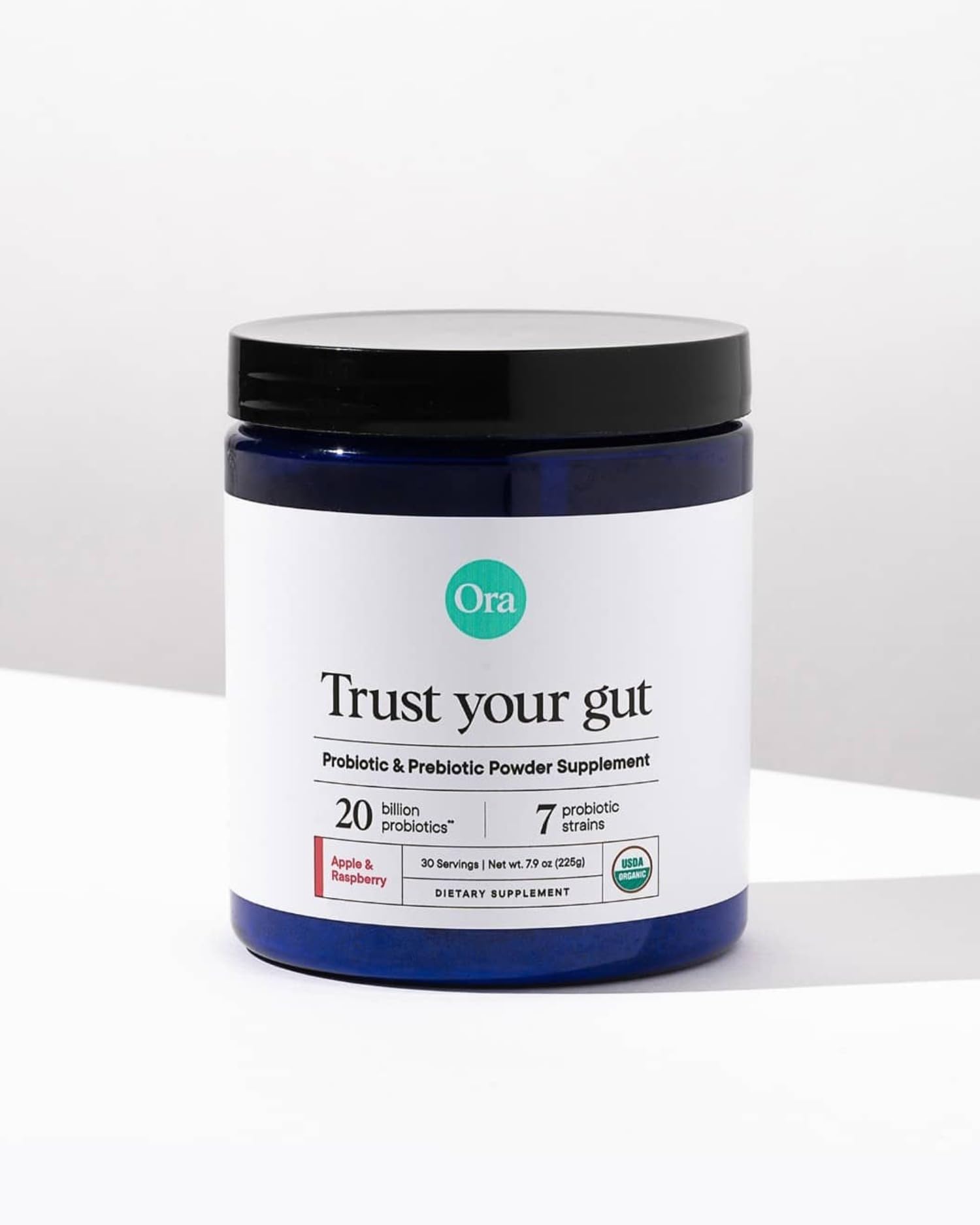 Ora Organic third-party tested, non-GMO vegan probiotic for confidence.