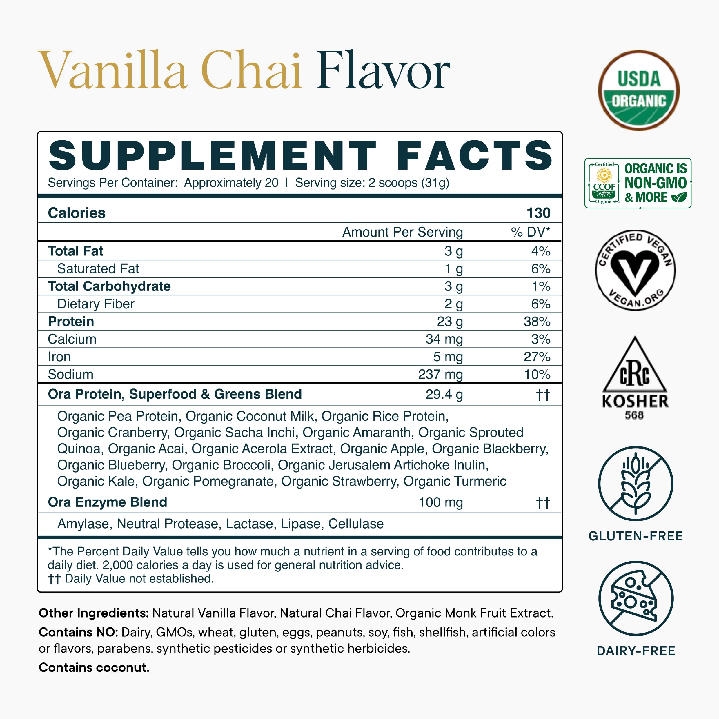 Ora Organic Vanilla Chai kitchen scene illustrating simple healthy routines