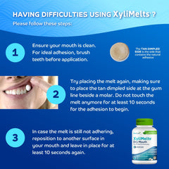 Oracoat XyliMelts designed for nighttime use near the bedside.