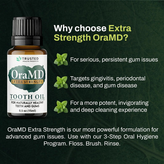 OraMD 4-in-1 pack on display highlighting natural fluoride-free formula.