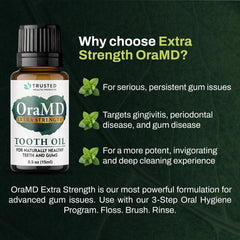 OraMD 4-in-1 pack on display highlighting natural fluoride-free formula.