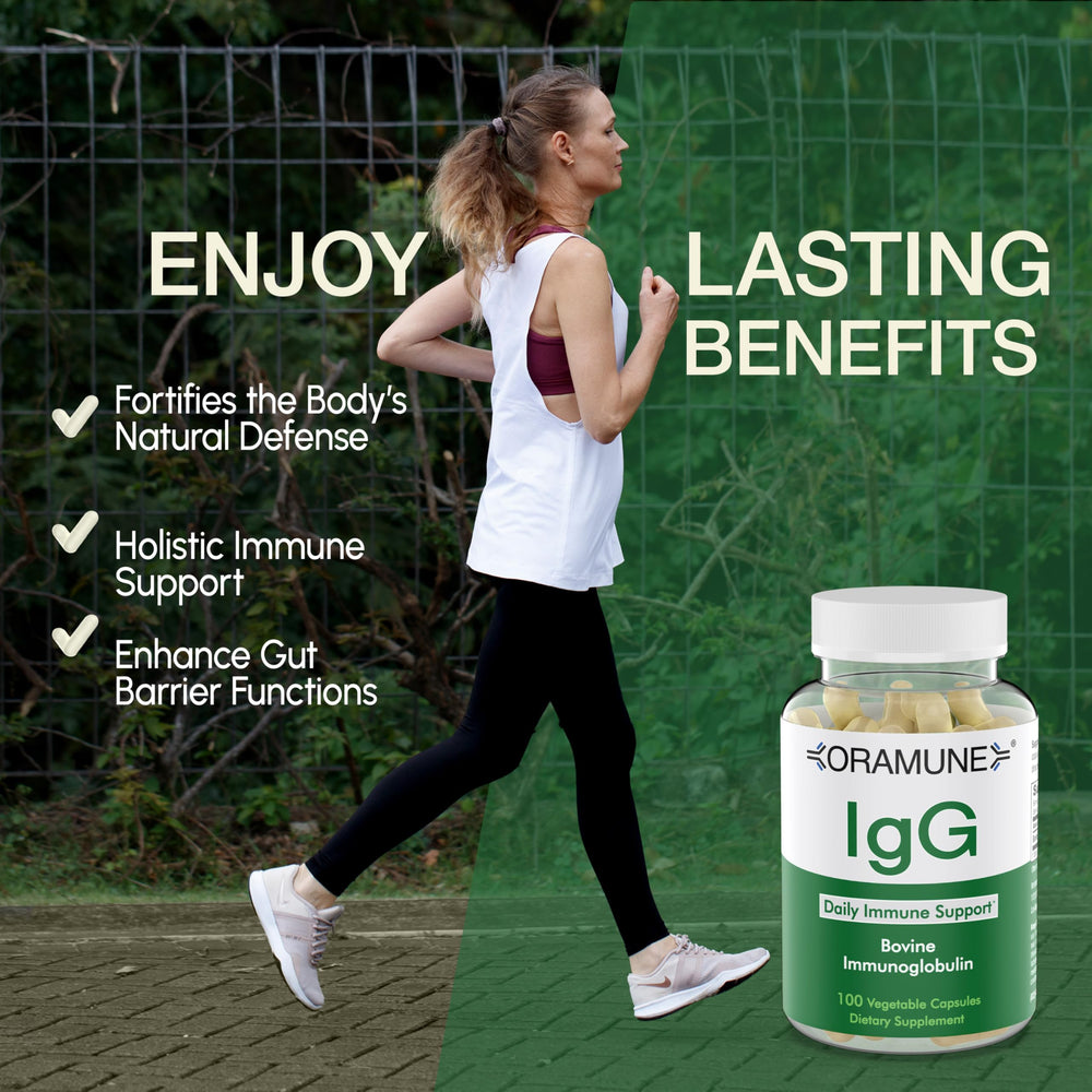 Oramune lactoferrin ingredient supports iron balance and beneficial bacteria.