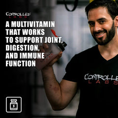 Iron-free formula highlighted for athletes' daily nutrition.
