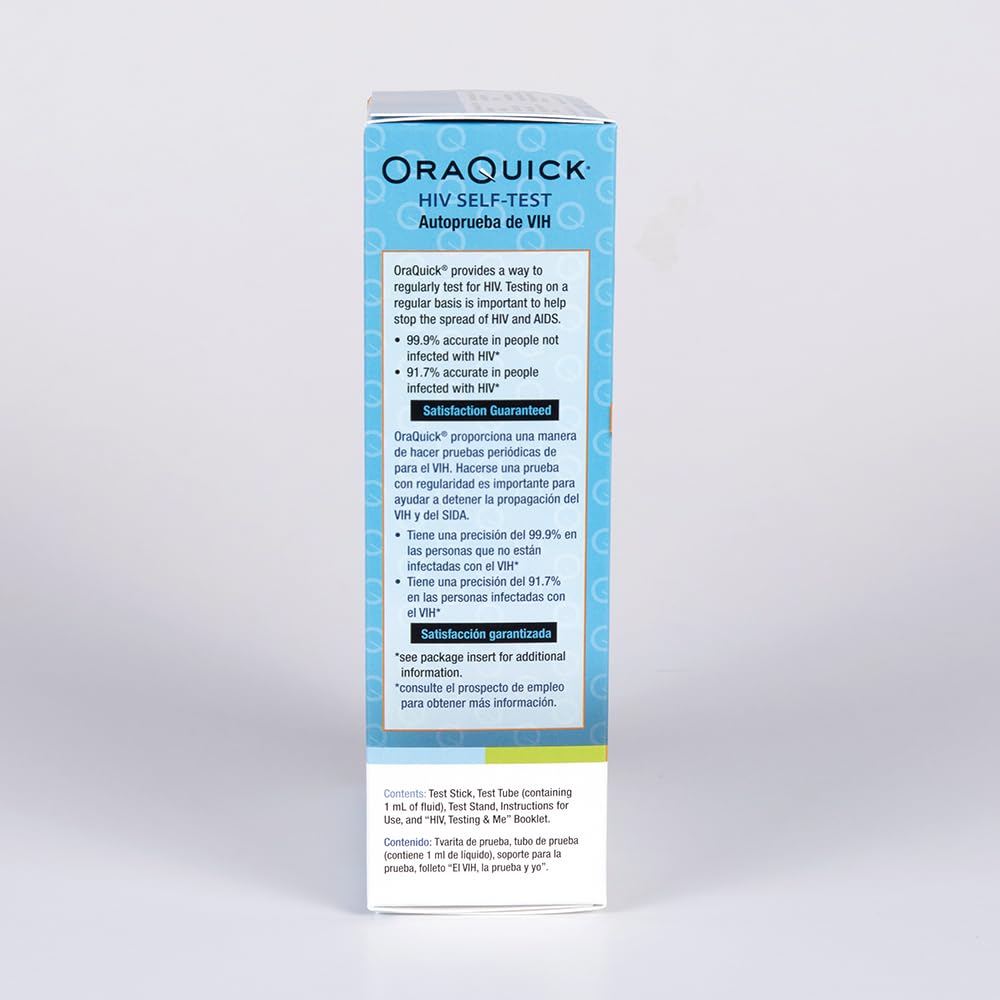 Eco-friendly OraQuick packaging highlighting sustainable design.