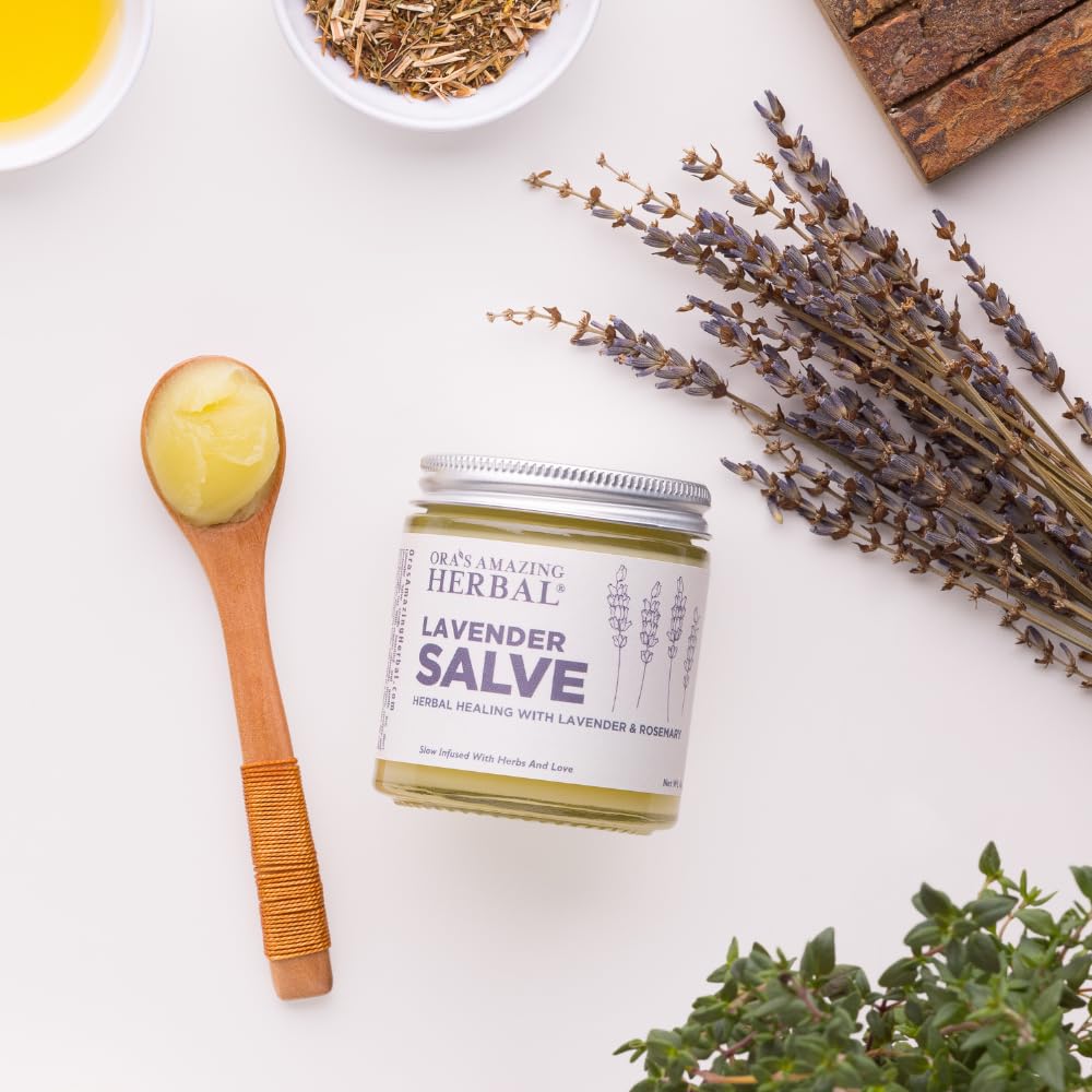Ora's Amazing Herbal lavender salve made in New Jersey by a family team.