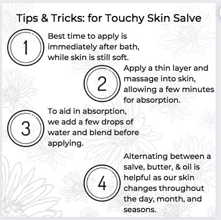 Ora's Amazing Herbal Touchy Skin Salve made in USA facility.