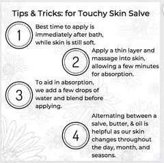 Ora's Amazing Herbal Touchy Skin Salve made in USA facility.