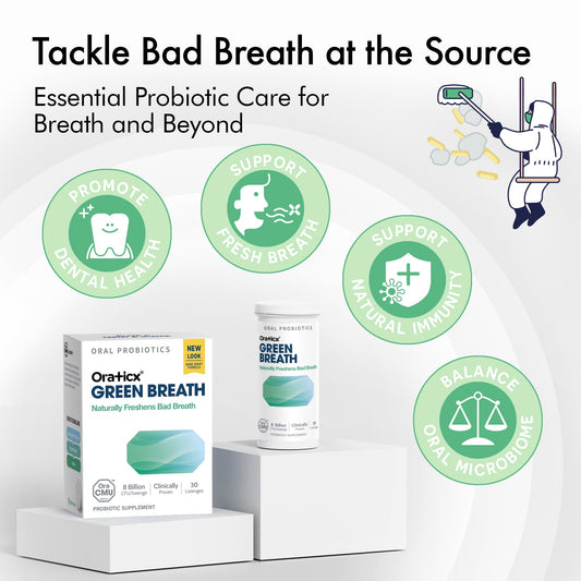 OraTicx fresh breath lozenges pack for convenient daily use.