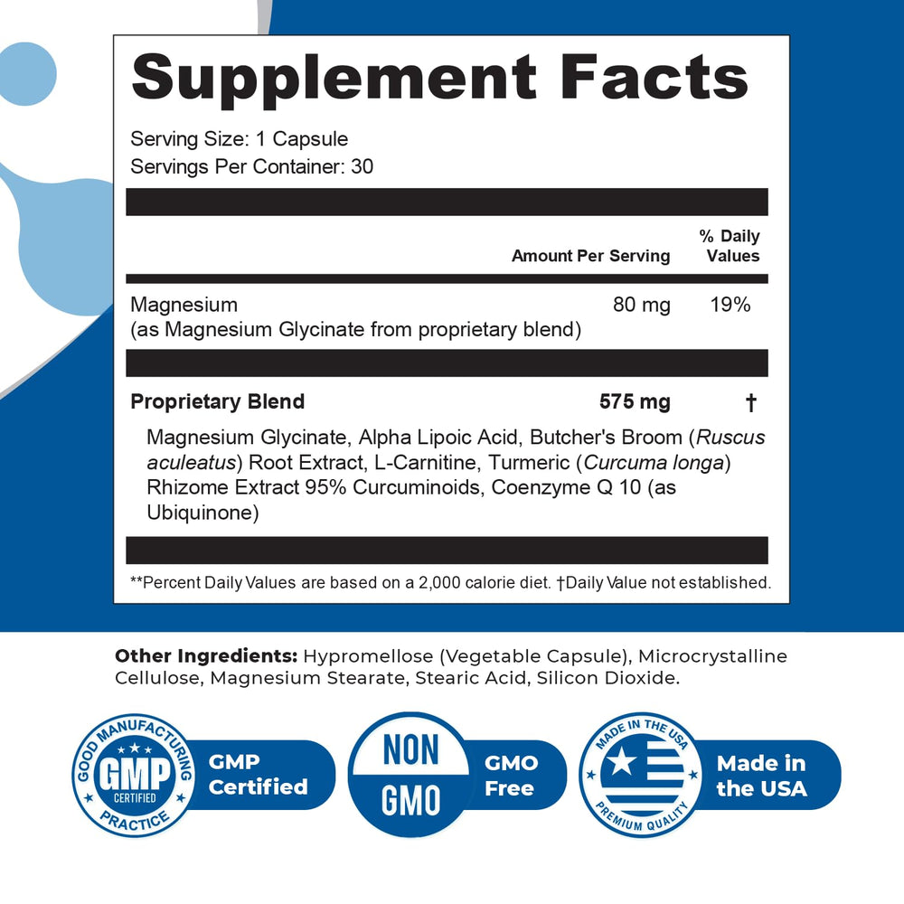 Orby NerveFlow label back emphasizes non-GMO status and USA-made quality.