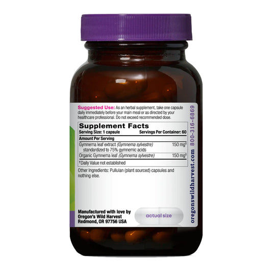 Gymnema capsules closeup highlighting vegan formula for daily routines.