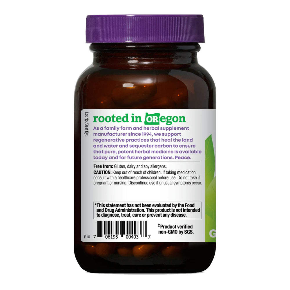 Gymnema label showing organic leaf and standardized extract for quality.