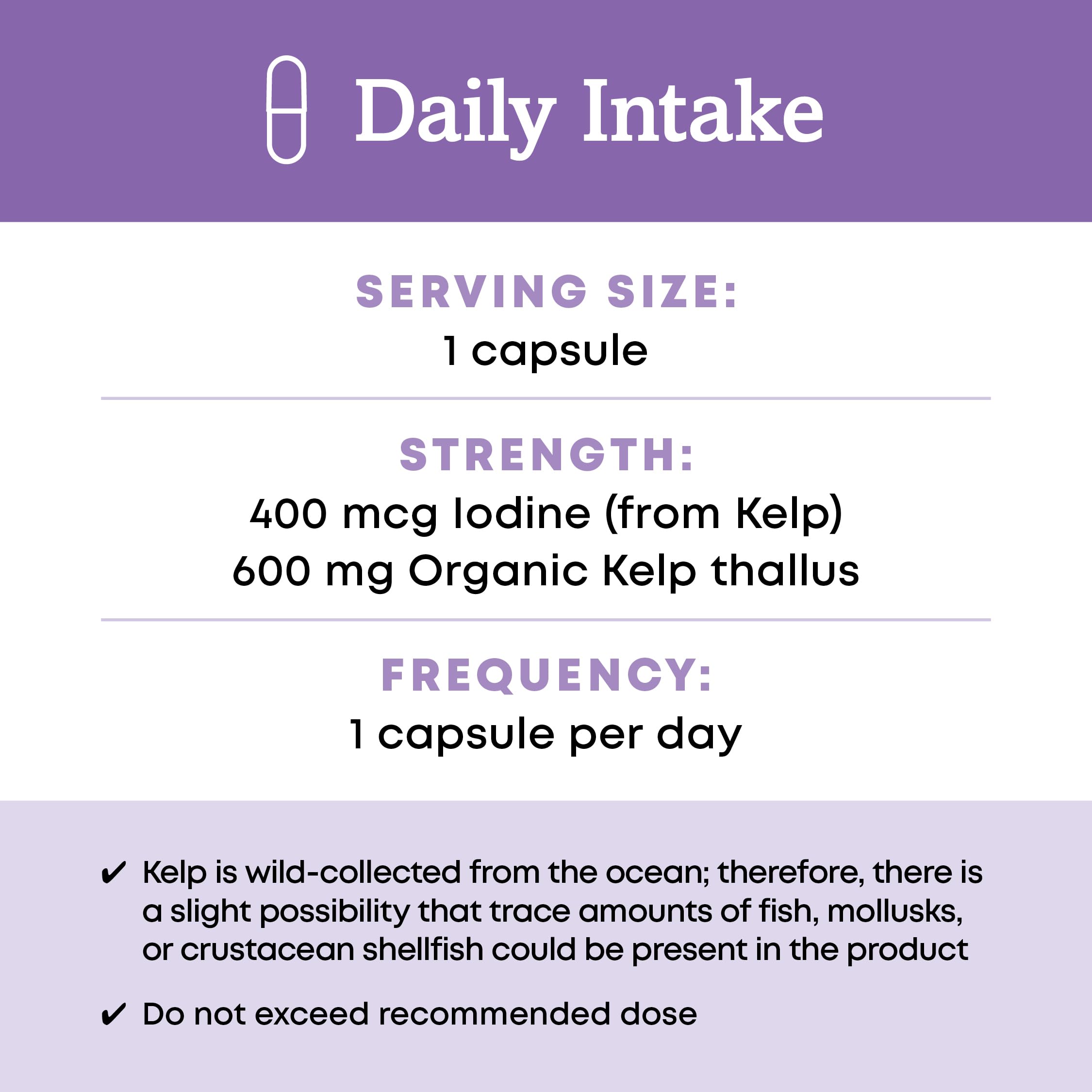 Kelp capsules on shelf—convenient daily iodine source in vegan form