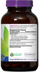 Muscle Relax bottle back label showing ingredients and dosage guidance for daily use.