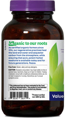 Close-up of valerian root and skullcap imagery on Muscle Relax packaging.