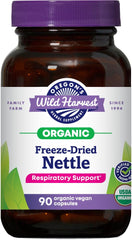 Oregon's Wild Harvest nettle capsules bottle front for organic daily support