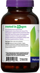 Oregon's Wild Harvest Rhodiola label close-up with no artificial additives