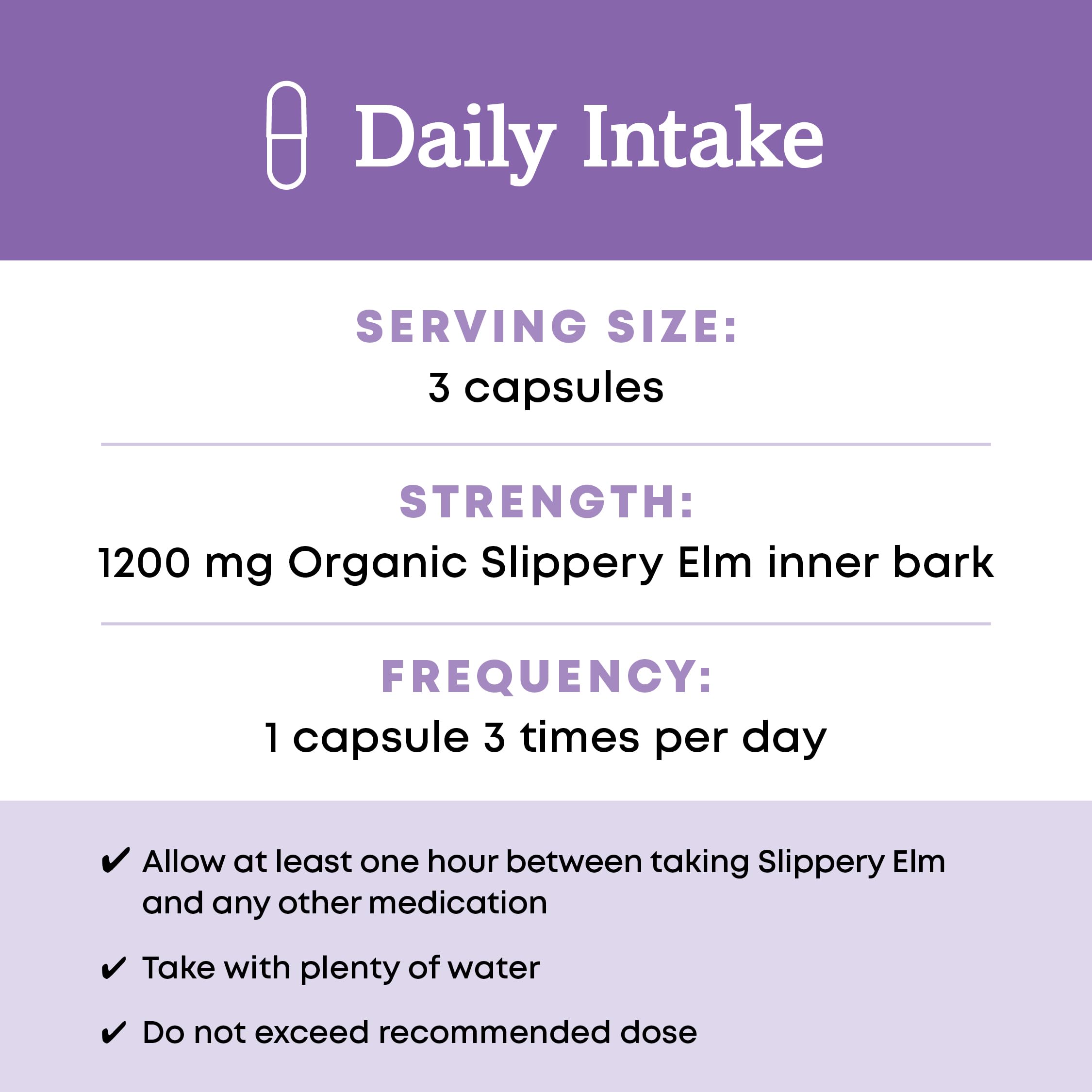 Slippery elm bark detail emphasizes natural, soothing potential for throat and digestion