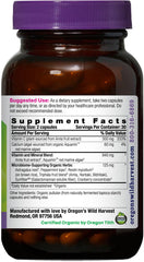 Close-up of Oregon's Wild Harvest Vitamin C capsules, showcasing vegan, plant-based vitamin C.